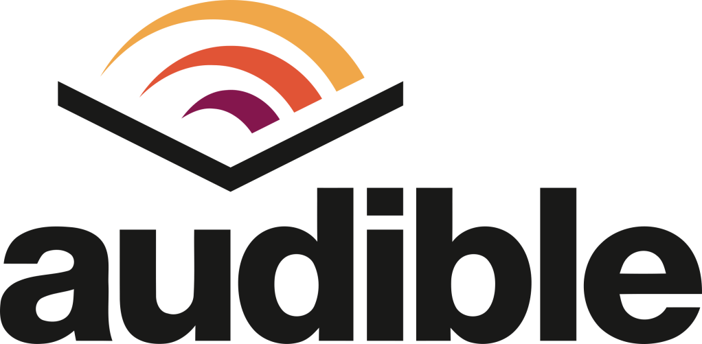 Audible Logo containing a link to the narrator's Audible page.